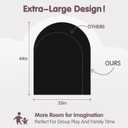 Large 44x35 Inches Magnetic Wall Decal for Kids – Upgraded Strong Adhesive, Thickened Iron Layer, Self-Adhesive Magnetic Chalkboard for Wall, Wallpaper for Home Decor & Kids Playroom (Black)