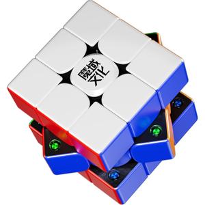 Moyu Weilong V11 SE 2025 Speed Cube 3x3 Stickerless Puzzle Cube Adjustable Tension 48 Magnets 3 by 3 Smooth Professional Magnetic Master Cube(Magnetic Matte Black Internal Version)