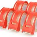 Heavy Duty Clear Packing Tape with Dispensers (6 Rolls, 1.88 x 25 yd)  Strong Shipping Tape for Moving, Holiday Gift Wrapping, Mailing & Everyday Packing