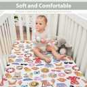 Watercolor Girl Beach Days Baby Crib Sheets for Boy Girl 52x28Inch Summer Seaside Soft Stretchy Fitted Crib Mattress Cover Beach Vacation Holiday Baby Sheet for Standard Crib & Toddler Mattress Pad (One size)