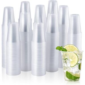 Vplus 2000 Pack 7 OZ Drinking Clear Plastic Cups, 7 Ounce Disposable Cold Water Party Dessert Bulk Cups for Business Wedding Party