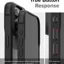 Ringke Fusion Bold for iPhone 15 Pro Case, Textured Sides for Grip, Anti-Yellowing Technology, Clear Back to Show Phone Color - Black