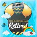 4 x WATINC Retirement Party Jumbo Greeting Card Decorations, Official Congrats Retired Message Greeting Card Guest Book Farewell Party Supplies, Signature Goodbye Poster for Office Coworker Men Women (Black Gold)