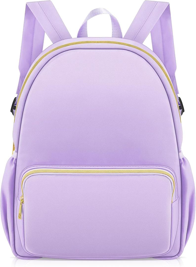 Cunno 1 Piece Nylon Backpack Kids School Backpack for Toddler Girls Boys Plain Waterproof Preppy Bookbags Travel for Student (Purple) Cunno 1 Piece Nylon Backpack Kids School Backpack for Toddler Girls Boys Plain Waterproof Preppy Bookbags Travel for Student (Purple)