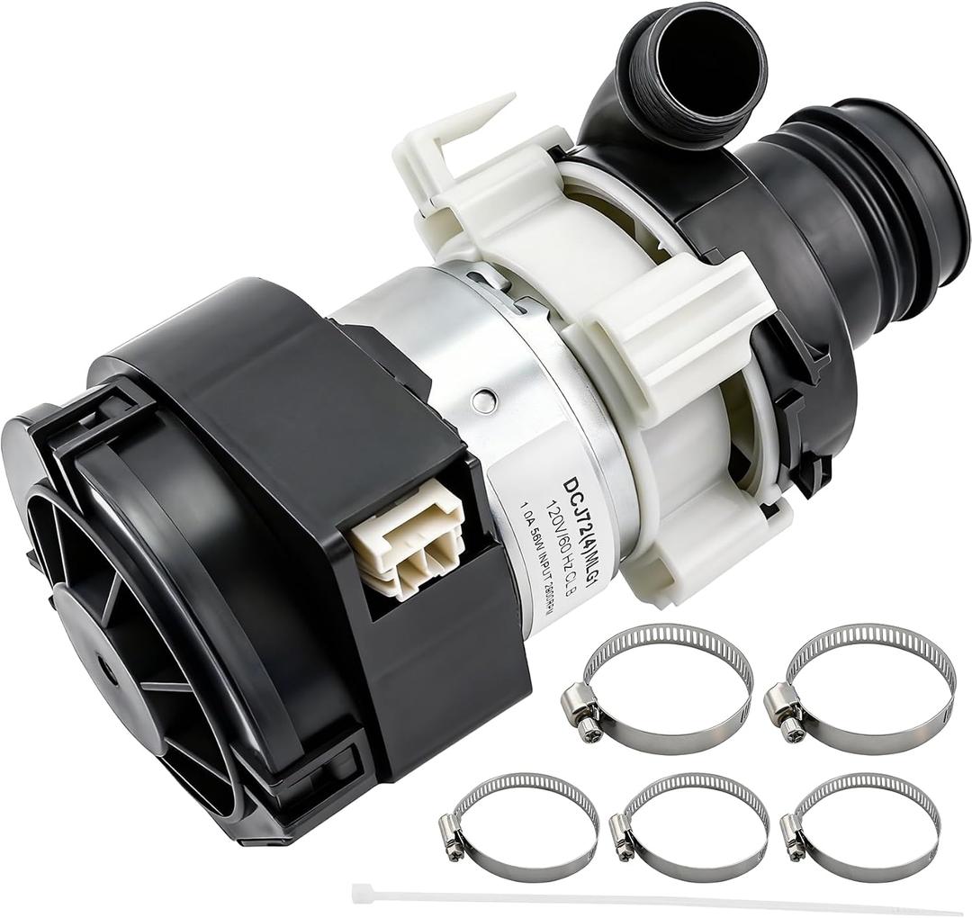 WD26X23258 Dishwasher Circulation Pump Assembly Compatible with ge Dishwasher: GDT605PMM0ES, GDT695SMJ0ES, GDF530PGM0BB, GDF630PSM0SS etc. Replace WD26X22285, WD26X22826, WD26X22518, EAP11772000 etc.