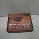 SWEETFULL Coffee Mug Warmer, 36W Electric Cup Warmer for Desk with 3-Temp Settings Advanced Temperature-Controlled Heating Coffee Gifts Accessories for Women Men Milk, Tea, Candle - Wood