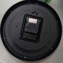 AKCISOT Atomic 10 Inch Wall Clock Analog Clocks for Indoor Kitchen, Battery Operated Clock for Bedroom Office Classroom Living Room(Black)