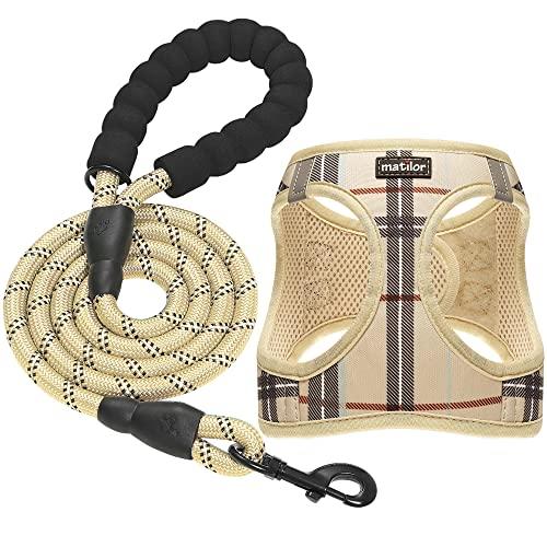 Matilor Dog Harness Step-in Breathable Puppy Cat Dog Vest Harnesses for  Dogs, L
