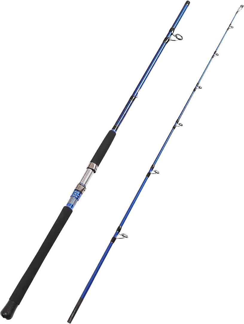 Fiblink 2-Piece Saltwater Spinning Fishing Rod Offshore Graphite Portable Fishing Rod (7 Feet), 7'Medium Heavy