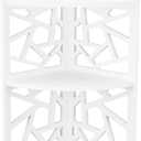 Jeanoko 3 Tier Small Corner Shelves, Plant Standing Rack for Small Spaces Bathroom Bedroom, Corner Bathroom Tables, 18.5x47x18cm/7.3x18.5x7.1in