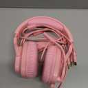 Gaming Headset for PC/PS4/PS5/Xbox One/Switch, Stereo Surround Sound Gaming Headphones with Noise Canceling Flexible Mic, Computer Headset with 3.5mm Jack & RGB Light (Pink)