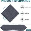 Peel and Stick Carpet Tiles 24x24 Inch, 20 Tiles Large Self Adhesive Carpet Squares, 4.5mm Thick Waterproof Stick On Floor Tiles for Basement, Classroom, Easy DIY Flooring, Dark Gray