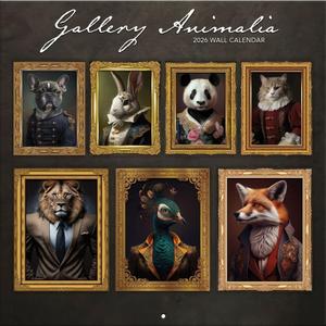 TURNER PHOTOGRAPHIC Gallery Animalia 12x12 Photo Wall Calendar (26998013007)