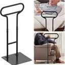 Bed Rails for Elderly Adults Safety, Adjustable Bed Cane for Elderly, Heavy Duty Stand Assist Railing for Seniors, for Couch, Chair, Full, Twin Bed (260LBS Loading, 5 Heights, Black)