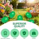 30Pcs Easter Eggs,2.36" Plastic Empty Fillable Easter Eggs for Easter Filling Easter Hunt,Easter Themed,Basket Stuffers Fillers Crafts Party Favor(Green)