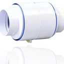 3'' 4'' Draft Blocker Backdraft Damper Duct Draft Stopper One-Way Airflow Ducting Insert Backflow Preventer Inline Fan Vent Deflector for Ducting in PVC or Flexible Hose
