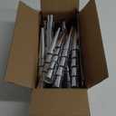 Beistle 100 Piece Sparkling Silver Happy New Year’s Eve Noisemaker Horns Birthday Party Favors Blowouts
