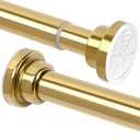 Shower Curtain Rod, 32-83 inch Heavy Duty Spring Tension Shower Rod, Non Slip, Never Rust, No Drill 1" Diameter Adjustable Shower Rods for Bathroom, Window