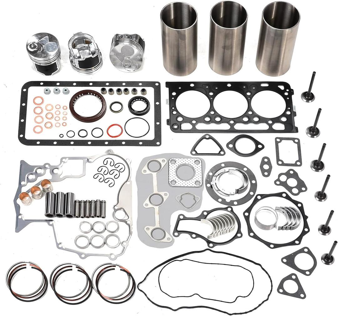 Overhaul Rebuild Kit Fits for Kubota D902 Engine RTV900 RTV900G RTV900R RTV900T RTV900W Utility Vehicle KX41-3 Excavator BX25 BX25 Tractor