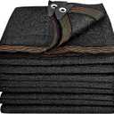 Shade Cloth, 20FT X 48FT 90% Black Outdoor Woven Sun Shade with Grommets, Durable