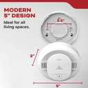 Kidde Smoke Detector, 10-Year Battery Powered, with LED Status Lights, 85 dB Alarm, 5-inches, 20SD10, 1 Pack