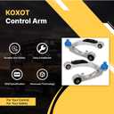 2Pc Front Upper Control Arm Fit for Tesla 2017 2018 2019 2020 2021 2022 2023 2024 Model 3, Compatible With Tesla 2020 2021 2022 2023 2024 Model Y, 104432100H 104432100G