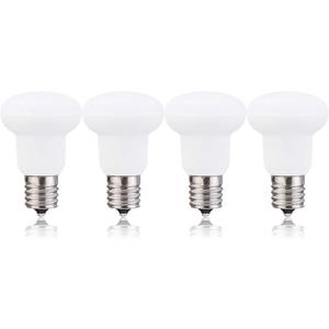 (PACK OF 4)BR14 R14 E17 LED Bulb, 3W (30W equivalent), 3000K (Warm White), CRI 85+, Wide Flood Light Bulb for Ceiling fan, 120 Beam Angle, Not-Dimmable