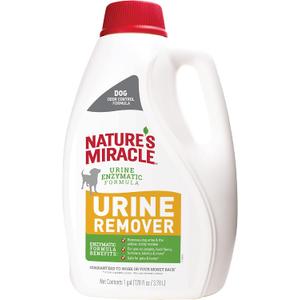 Nature's Miracle Dog Urine Remover, 128 Oz, Enzymatic Formula, Multicolor, 128.00 Fl Oz (Pack of 1)