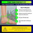 TechWare Pro Ankle Brace Compression Sleeve - Plantar Fasciitis Sock. Relieves Achilles Tendonitis. Foot Arch Support Reduces Joint Pain, Swelling & Heel Spur Pain. Injury Recovery Braces for Sports (S / M (see size chart), Black / Pink)