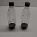 sodastream - Carbonating Bottles | Store even more fizzy drink favorites in your fridge | Dishwasher Safe | Slim Design: Fits in most car cup holders | 34 Fl Oz | Pack of 2 | Black
