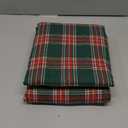 AQOTHES Red Green Plaid Christmas Tablecloth 60x120, Tartan Table Cloth Decorations, Winter Holiday Tablecloths for Rectangle Tables Parties Dining Farmhouse Kitchen Decor