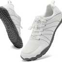 WateLves Barefoot Water Shoes Women Men Breathable Wide Width Toe Box Beach Walking Shoes Comfortable Slip On Minimalist Sneakers for Travel Hiking (White)