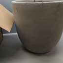 Clay Gray Vase for Plants,L size.