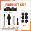 Tanstic 20Pcs Bike Repair Tool Kit, Bike Crank Extractor with Bottom Bracket Remover, Bone Spanner, 10 Tool Bits Bicycle Repair Tool for Mountain Bike Road Bike