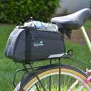 Lumintrail 8L Bike Trunk Bag - Durable Bicycle Cargo Rack Bag - Secure Rack Attachments - For Bike Rear Racks