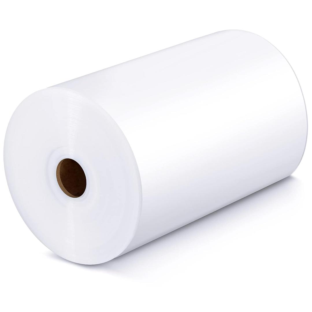 PerKoop LDPE Poly Tubing Roll 6 Mil, Candy Lei Tubing Roll Plastic Tube Bulk for Packing, Moving and Storage(8 Inch Wide x 350' Long)