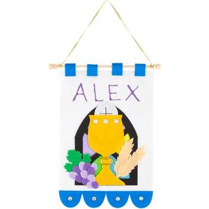 First Communion Banner Kit, Sacramental Preparation Craft Activity for Children