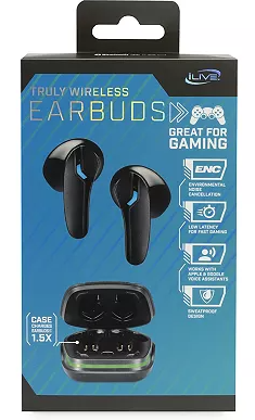 iLive Truly Wireless Gaming Earbuds with ENC