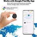 Tracker Tag for Android-4 Pack Android Tracker Tags Compatible with Google Find Hub App (Android Only) Bluetooth Tracker Item Finder for Key, Wallets, Backpack, Suitcases, IP67 Waterproof, Black