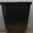 Rubbermaid Commercial Wastebasket Trash Container, 41QT/10.25 GAL, Plastic, Black, Stackable Trash Can for Bedroom/Bathroom/Office, Fits Under Desk/Sink/Cabinet