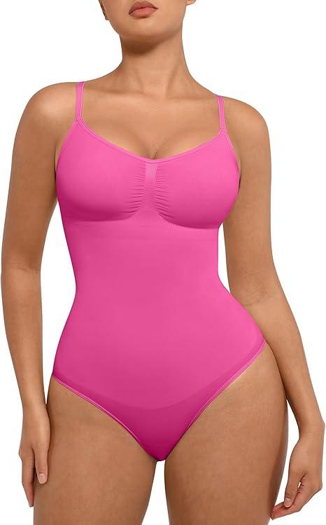 FeelinGirl Shapewear Bodysuit Sculpting Tummy Control Body Shaper for Women Seamless Plus Size Butt Lifting Shaper, Size XL-XXL