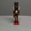 Clever Creations Green Drummer 12 Inch Traditional Wooden Nutcracker, Festive Christmas Décor for Shelves and Tables