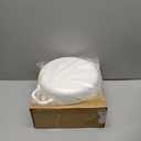 Bread Oven Cast Iron Bread Dutch Oven with Cloche Lid for Bread Baking White Enameled Cast Iron Bread Oven with Dome Lid for Sourdough, 9.8 Inches