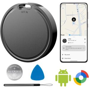 Air Tags for Android,Air Tags-1 Pack Android,Android Tracker Tags,2 Year Battery Life,Google Find Trackers for Google'S Find Hub App,IP65 Waterproof Luggage Tracker Android for Keys,Wallets,Luggage
