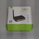 Ainostone Bluetooth 5.3 Transmitter Receiver for 2 Headphones 3-in-1 Audio Adapter with Bypass Low Latency LCD Display ON/OFF Switch Volume Control Optical AUX RCA for Headphone Speaker TV Home Stereo (Black Grey)