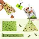 Dog Poop Bags Pet Waste Bag with Dispenser and Leash Clip Green 360 Bags 24 Rolls V24 (1 Count (Pack of 360))