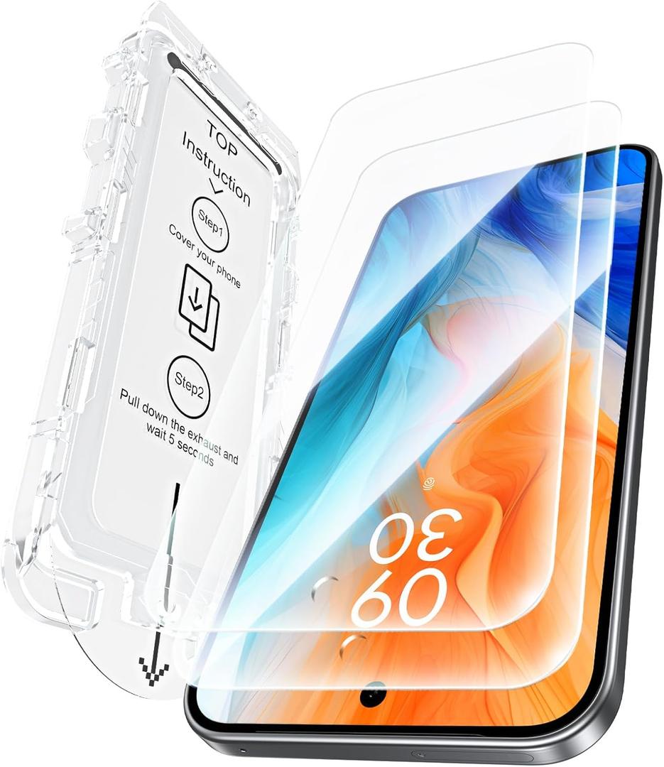 Military-Grade 9H+UNBREAK Tempered Glass for Google Pixel 10 Pro XL/9 Pro XL Screen Protector [Longest Durable &Support Fingerprint Unlock] Shatterproof HD Clear, Easy Install, Bubble Free, 2 Pack