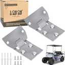 10L0L Golf Cart Seat Bottom Hinge Plate for EZGO TXT Medalist 1995.5-up, EZGO MPT Shuttle Workhorse Series 2001-up, 2 Set, OEM# 71610-G01 71610G01 71609-G01 71609G01