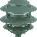 Sea Gull Lighting 9226-95 Single-Light Outdoor Path Fixture with Clear Glass, Emerald Green