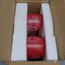 Elanze Designs Merry Raw Clay Bottom Red 16 ounce Ceramic Christmas Coffee Mugs Set of 4